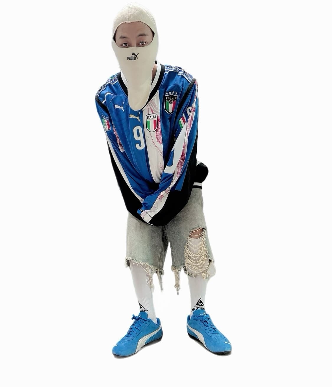 [ 레어] selffab 푸마 해체주의 오버핏 풀오버 바람막이져지 자켓 상품이미지1