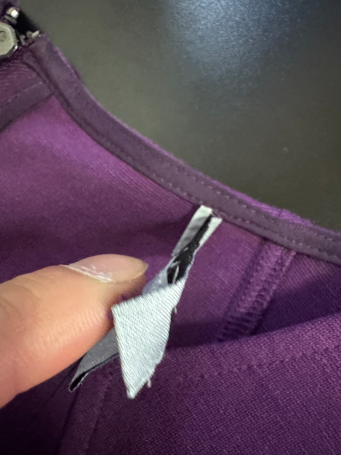 택있음!! 여성 DKNY 슬리브리스 나시 퍼플 원피스 S 상품이미지4