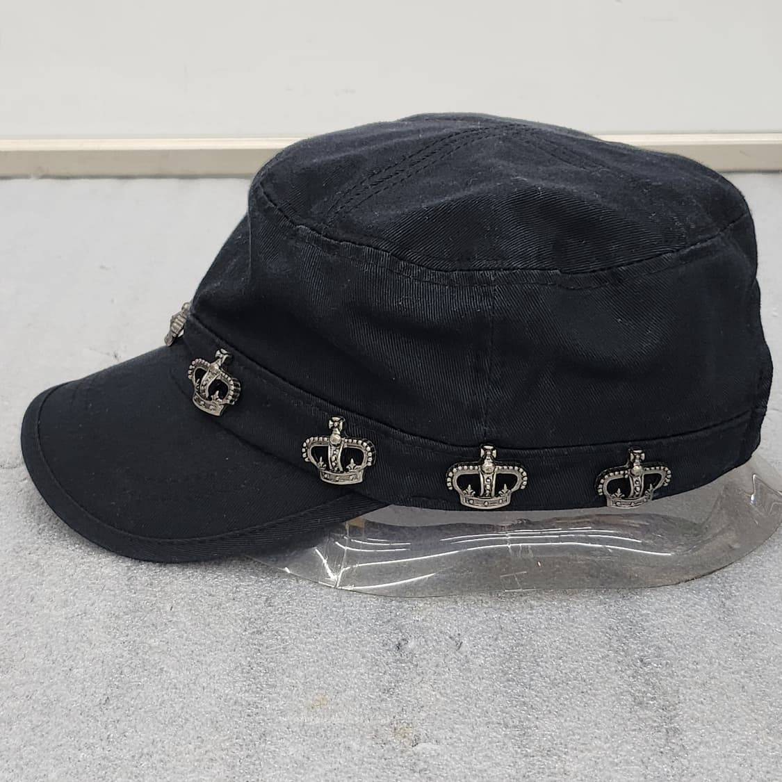 브로큰다운 군모 블랙 프리사이즈  상품이미지3