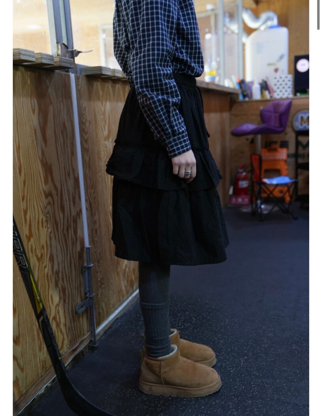 예디 아카이브 EMBROIDERY FRILL SKIRT - BLACK 상품이미지2