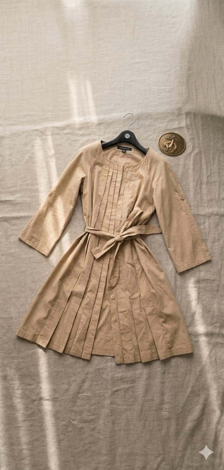 브룩스 브라더스 정품 코튼 혼방 플리츠 원피스 (상태 최상) 상품이미지1