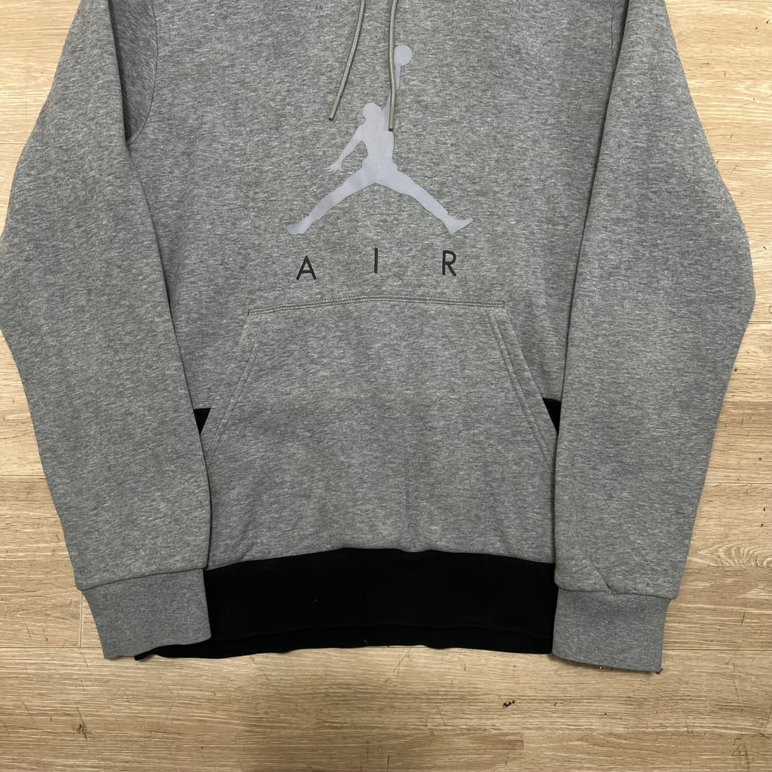 조던 에어 점프맨 빅로고 투톤 배색 기모 후드티 [그레이] M/95 상품이미지3