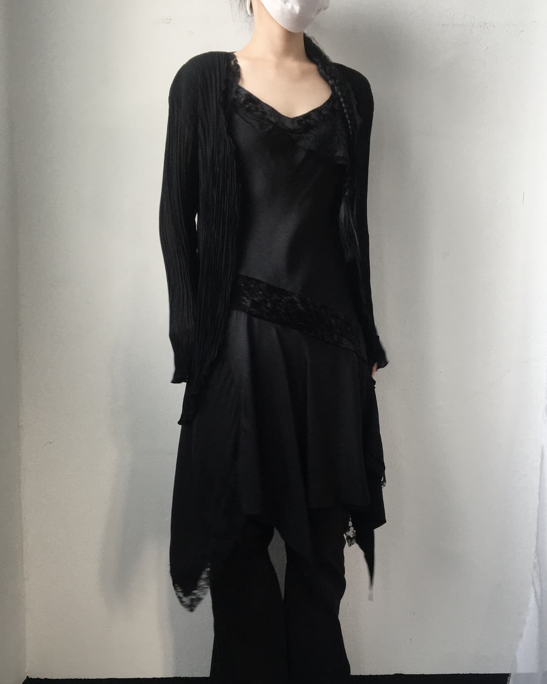 Pleats open cardigan 상품이미지6