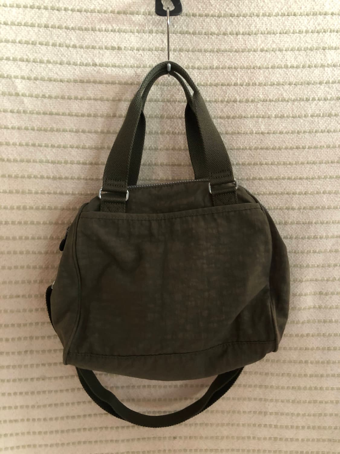 빈티지 키플링 Y2K 올리브 그린 나일론 숄더백 토트백 상품이미지2