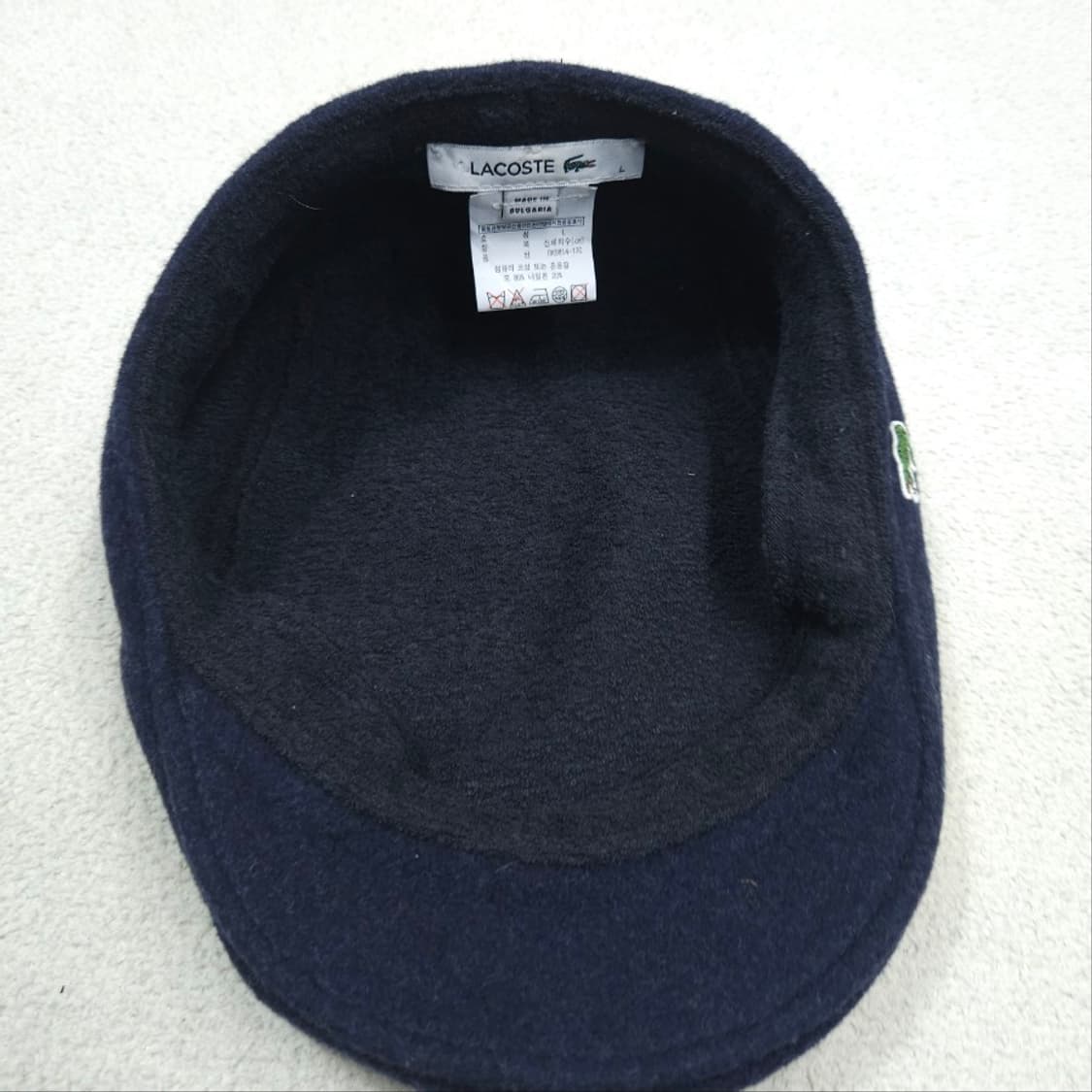 라코스테 울 헌팅캡 L 네이비 상품이미지4