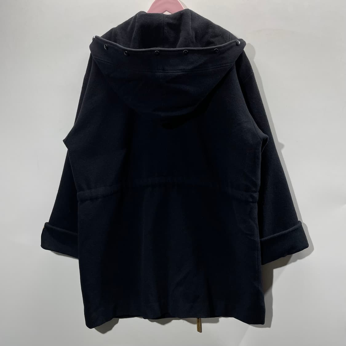 CINQ 일본 후드 코트 블랙 금장버튼 상품이미지2