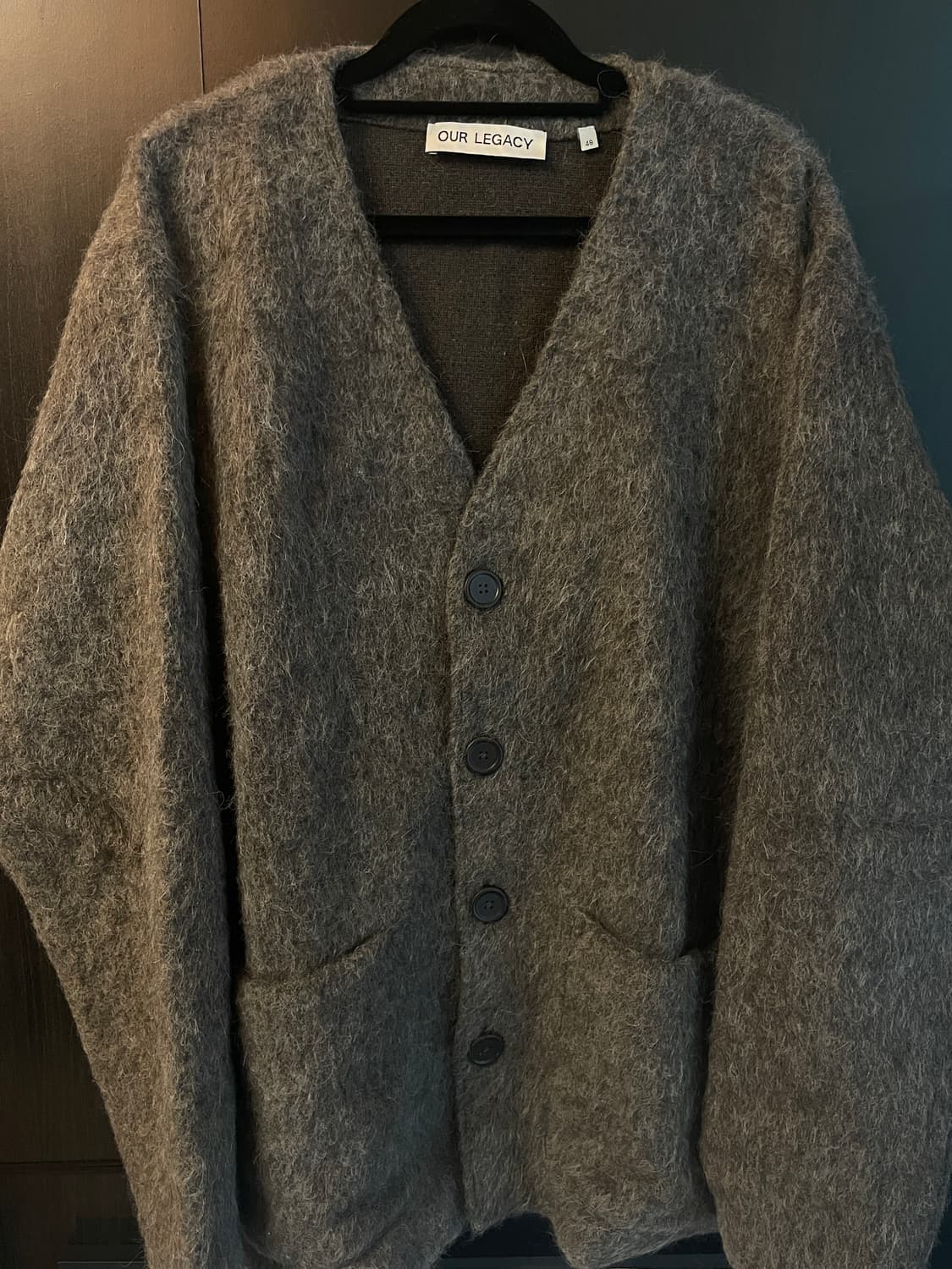 아워레가시 모헤어 가디건 몰그레이 48 상품이미지1