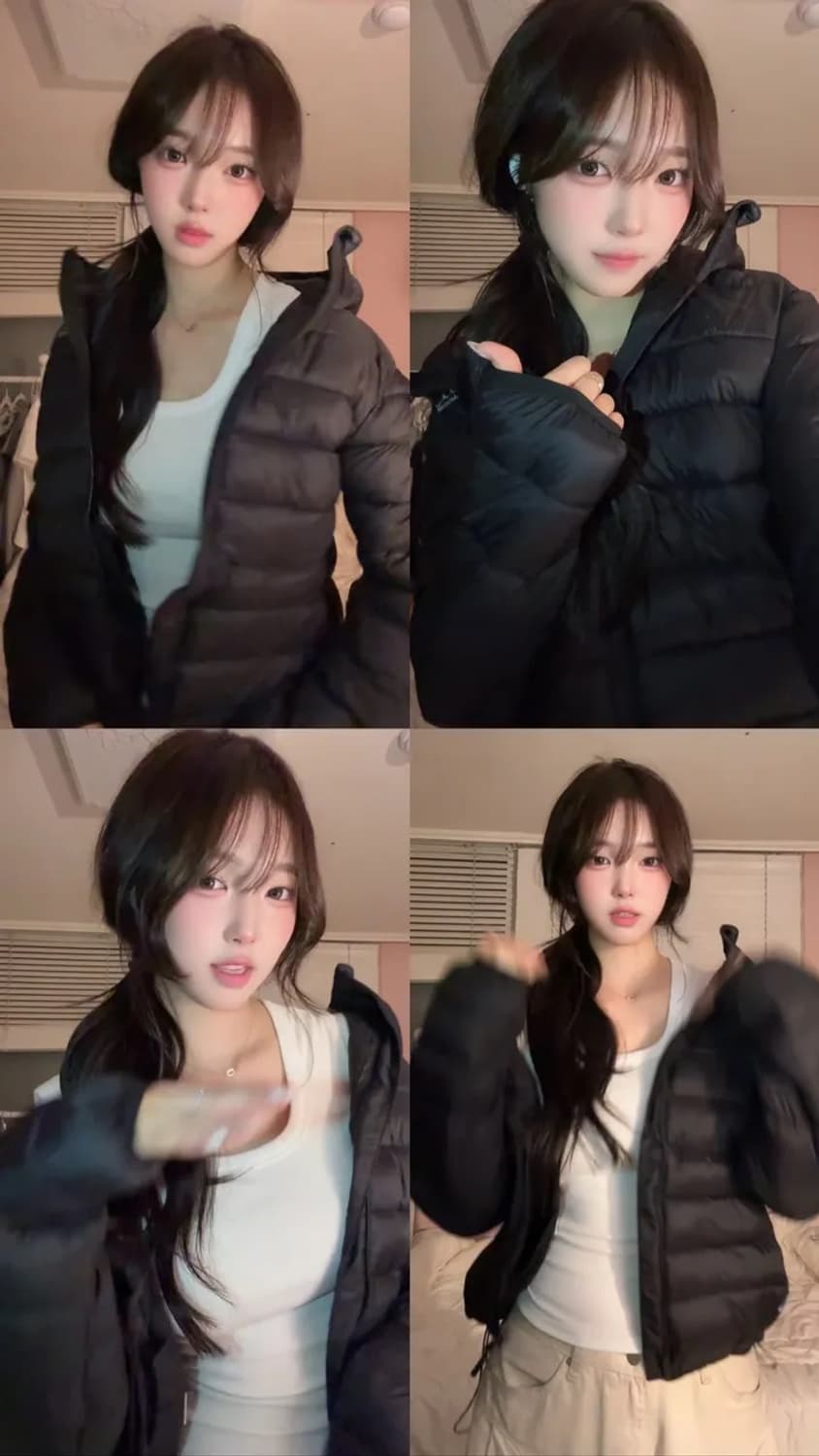 (새상품) 경량 후드 웰론 패딩 점퍼 아웃도어 상품이미지2