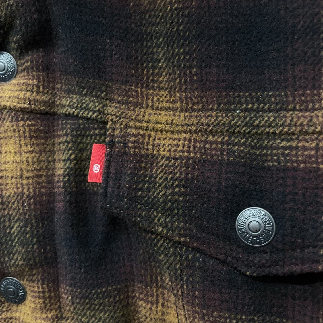 리바이스 릴렉스드 타입2 체크 쉐르파 자켓 상품이미지4