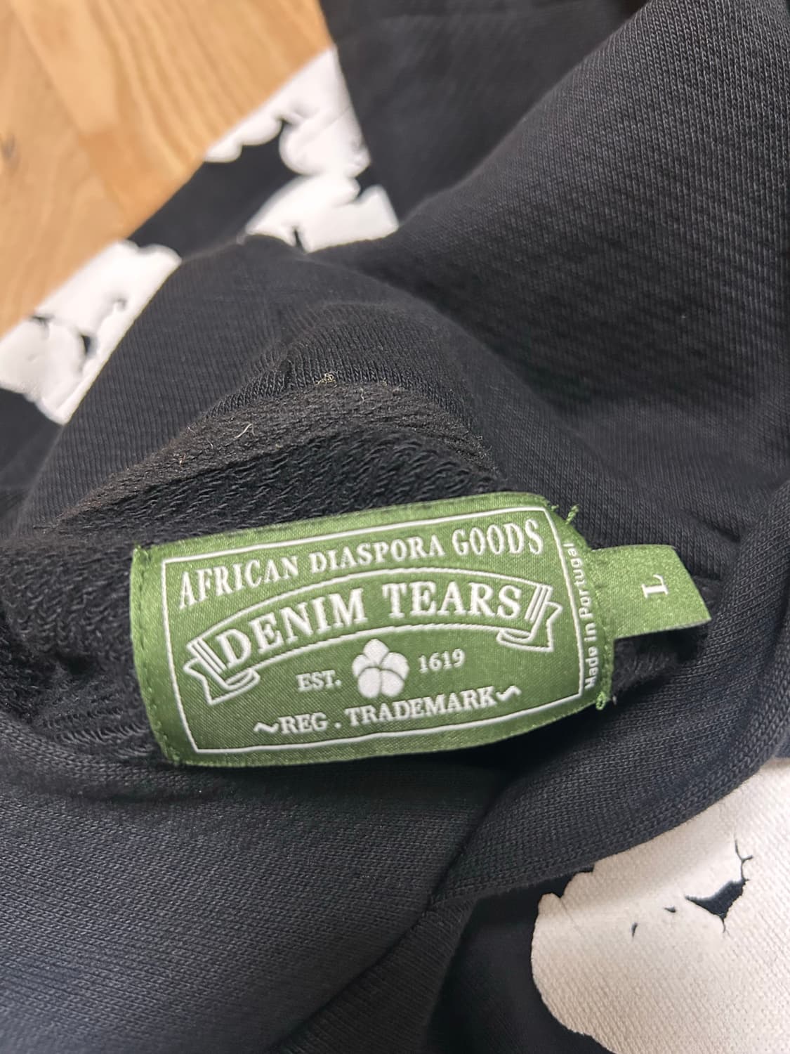 데님티어스 후드티 블랙 상품이미지2