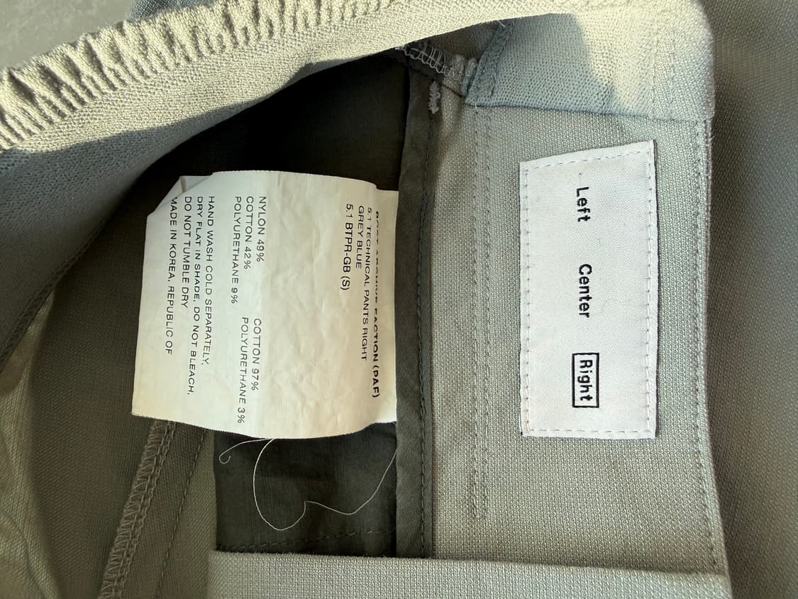 PAF 5.1 Right technical pants Grey blue 상품이미지5