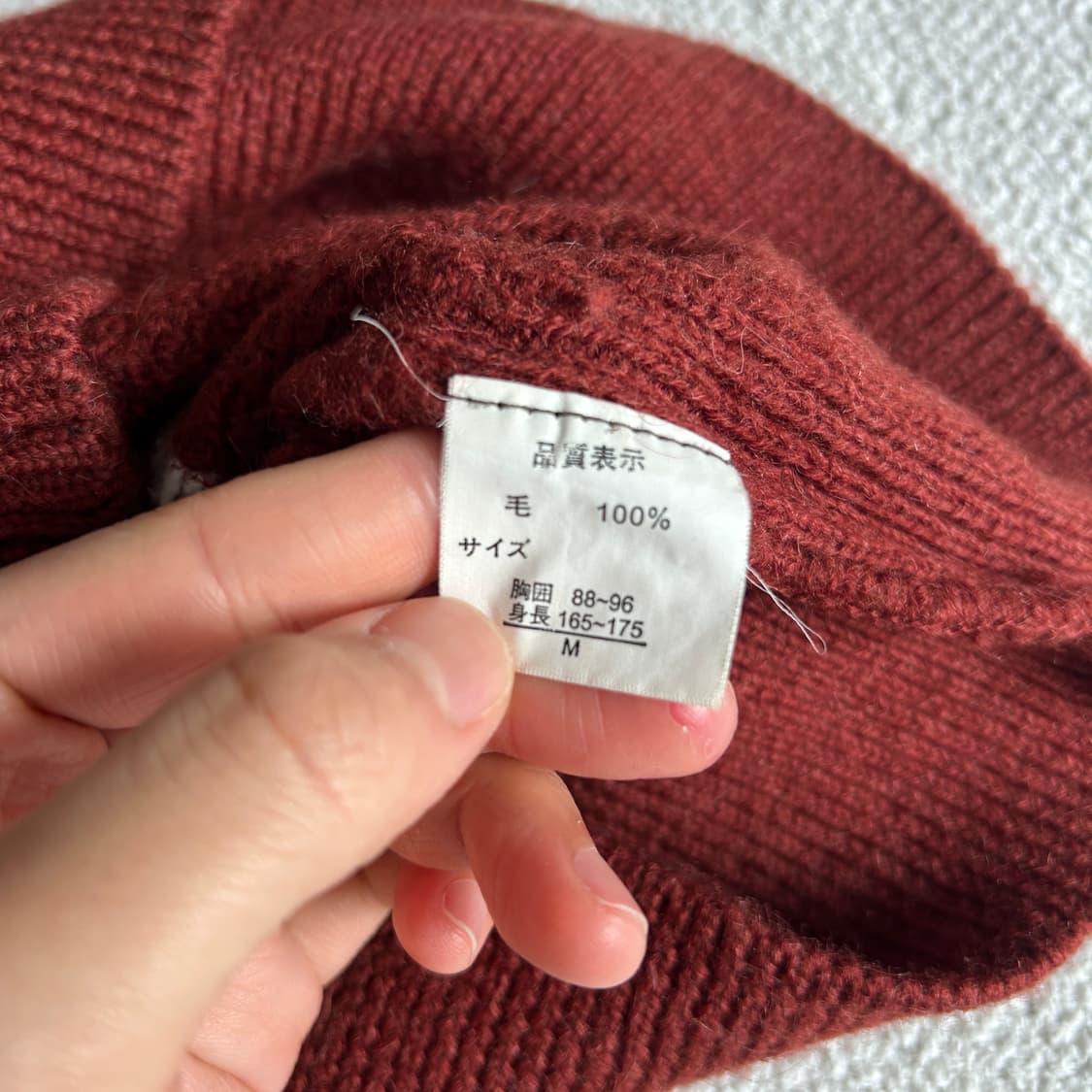 일본 빈티지 울 하프넥 니트 s 상품이미지3