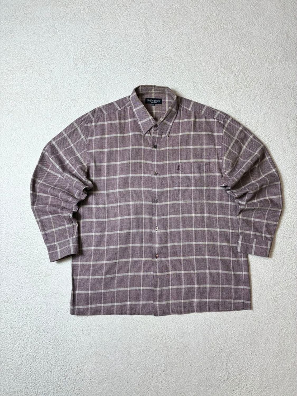 입생로랑 00's 체크 로고 시그니처 셔츠 PN7008 상품이미지1