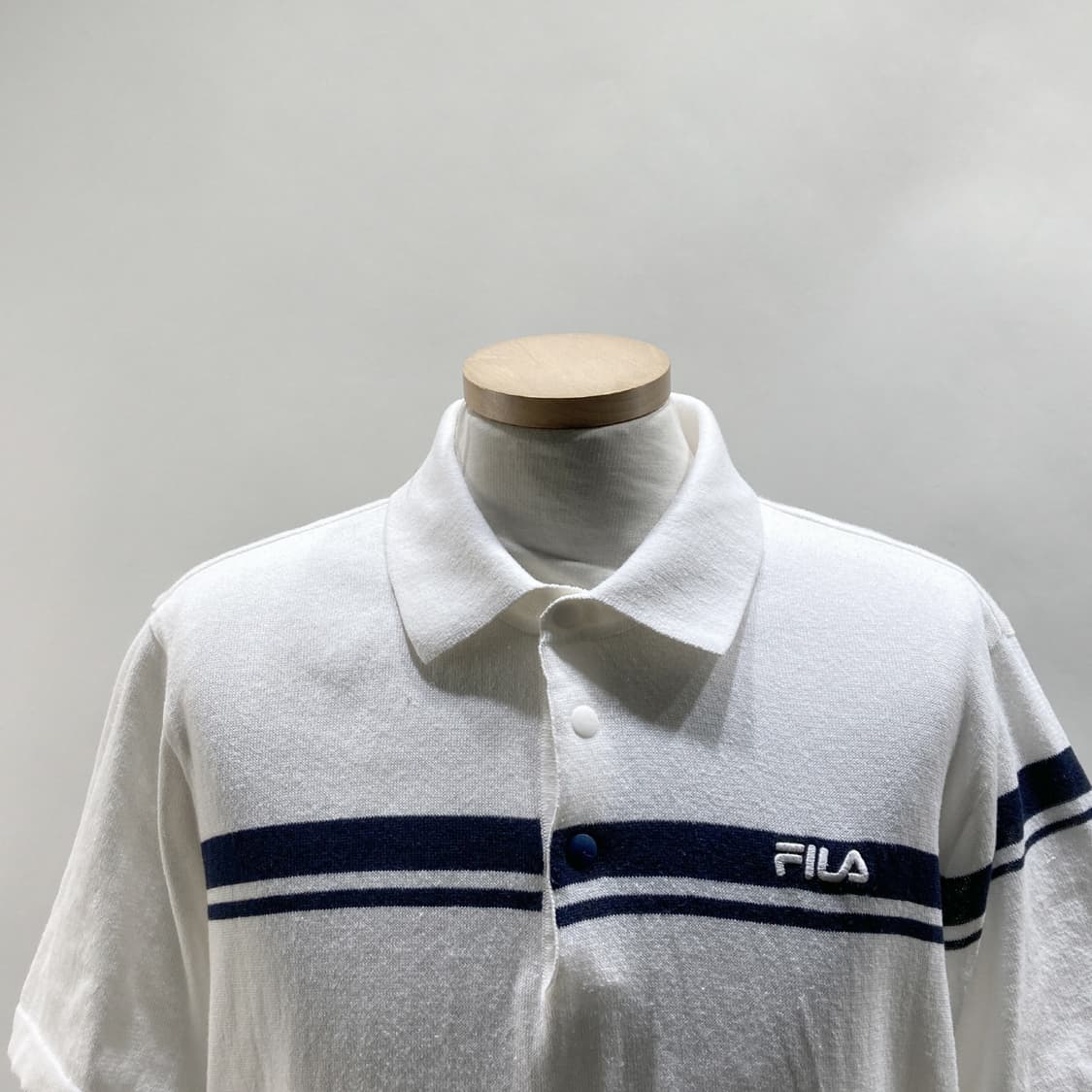 휠라 골프 2022 남성면린넨반팔티 화이트 110  상품이미지2