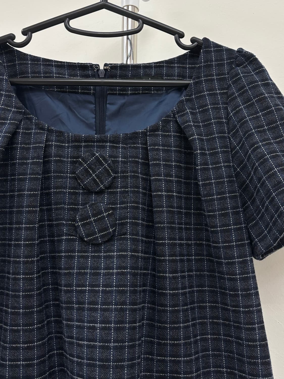 빈티지 네이비 반팔 원피스 상품이미지6