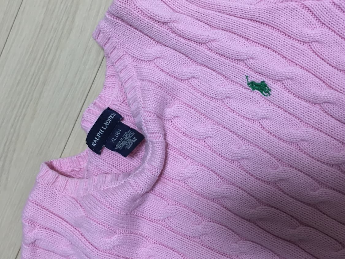 폴로 랄프로렌 꽈배기 반팔 니트  상품이미지2