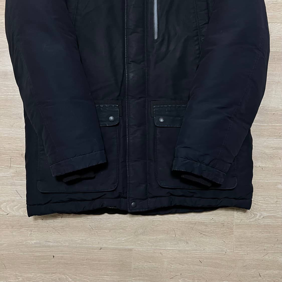 아이더 옴니히트 덕다운 퍼후드 카라스 패딩 점퍼 [블랙] L/100 상품이미지3