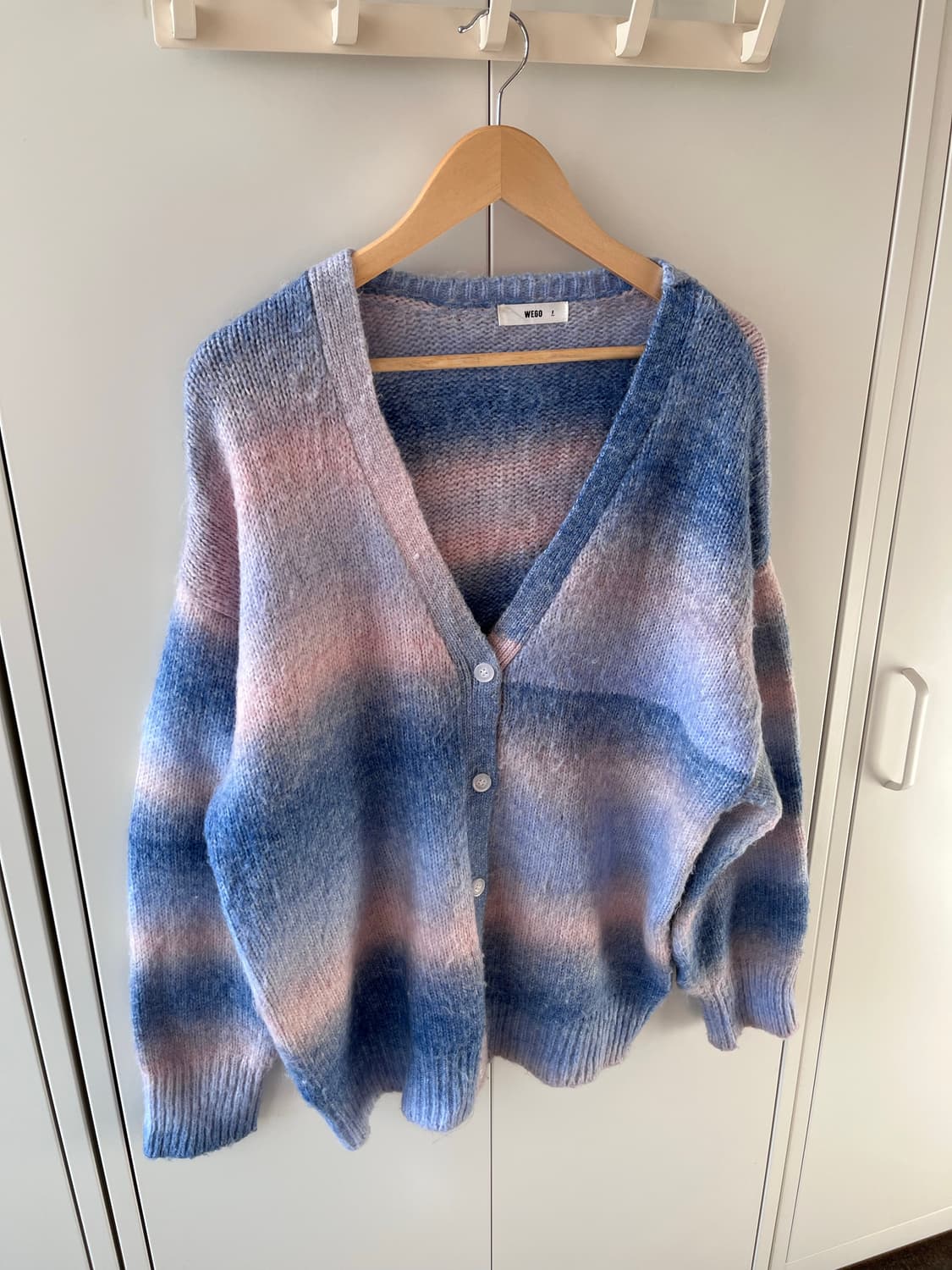 Wego  블루핑크 그라데이션 니트 가디건  상품이미지7
