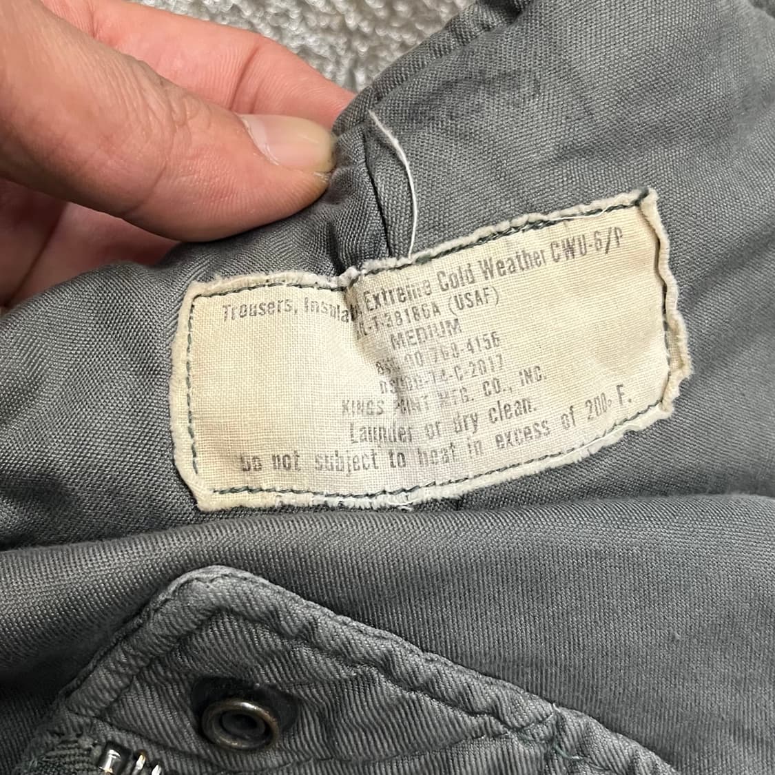 70s 오리지날 CWU-6/P 플라이트 팬츠 (32-36“) 상품이미지8