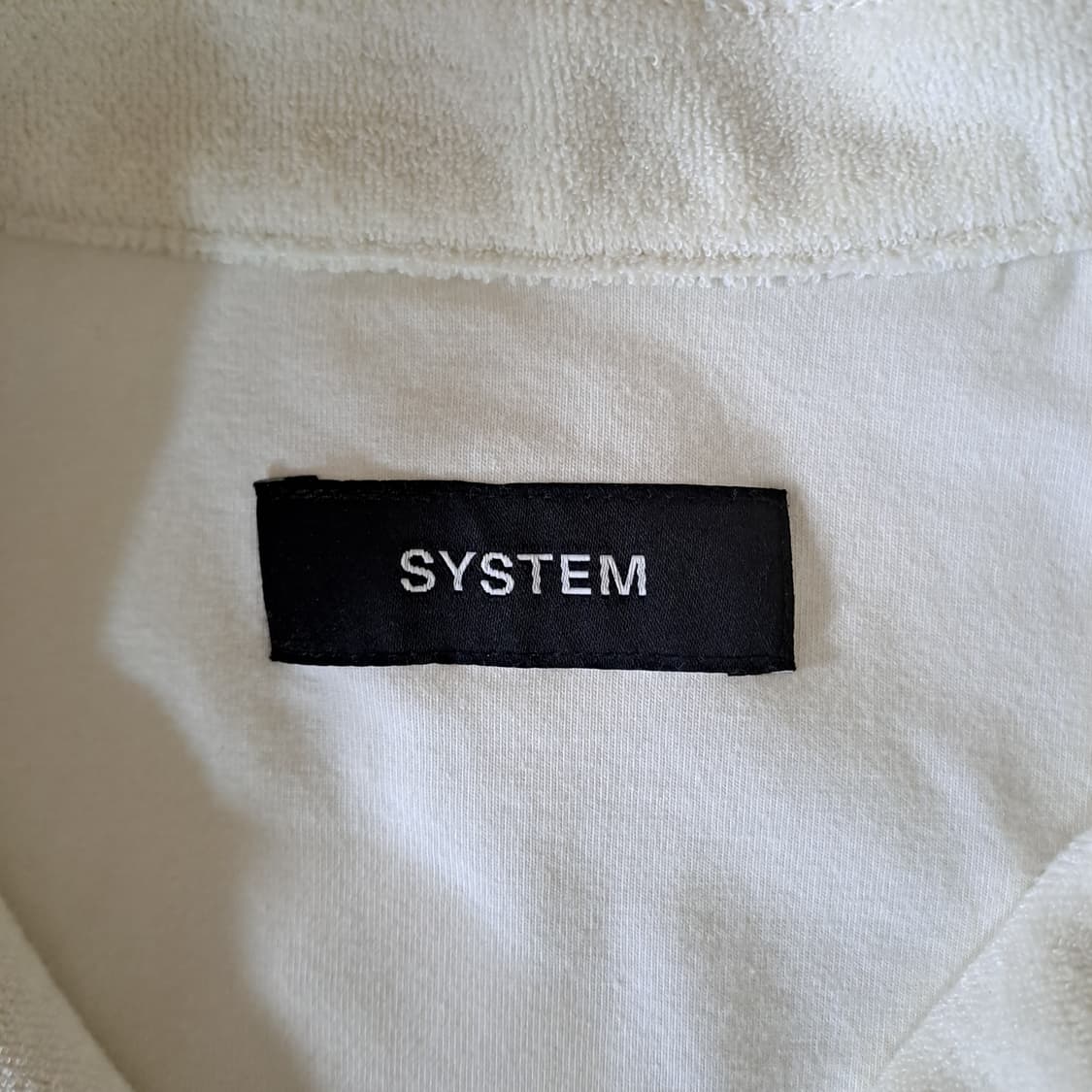 (택포) 시스템옴므 테리 반집업 티셔츠 105 B595 상품이미지7