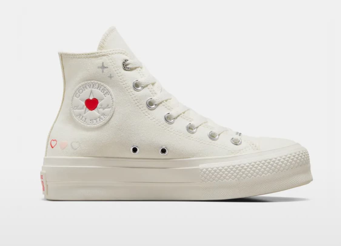 (225)컨버스 척테일러 올스타 리프트 하이 하트 스니커즈 플랫폼 상품이미지7