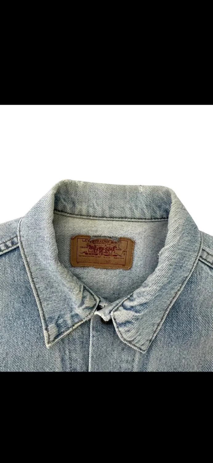 리바이스 80s 빈티지 워싱 데님 자켓 40 MADE IN USA 상품이미지7