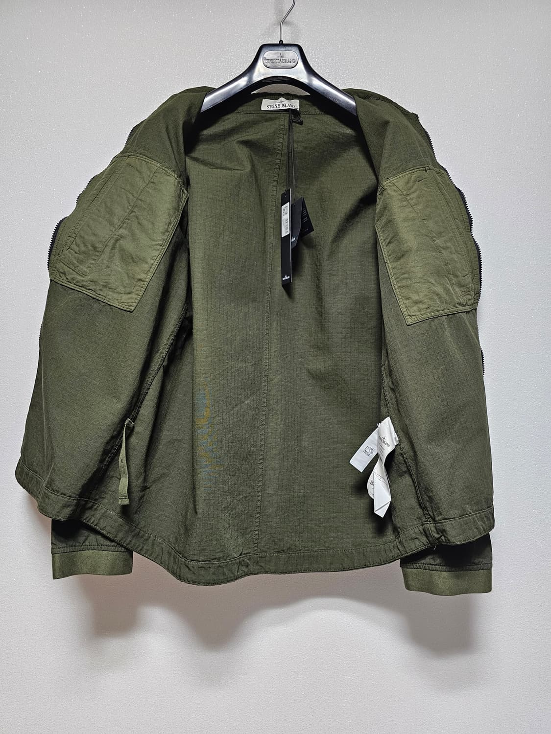 스톤아일랜드 헤비 듀티 코튼 립스탑 가먼트 다이드 오버셔츠  (새 상품) 상품이미지4