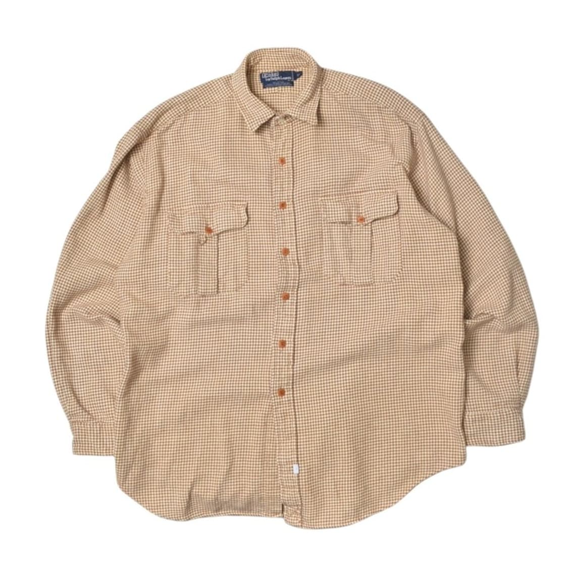 90S 폴로 랄프로렌 하운스투스 체크 셔츠 XL N1312 상품이미지2