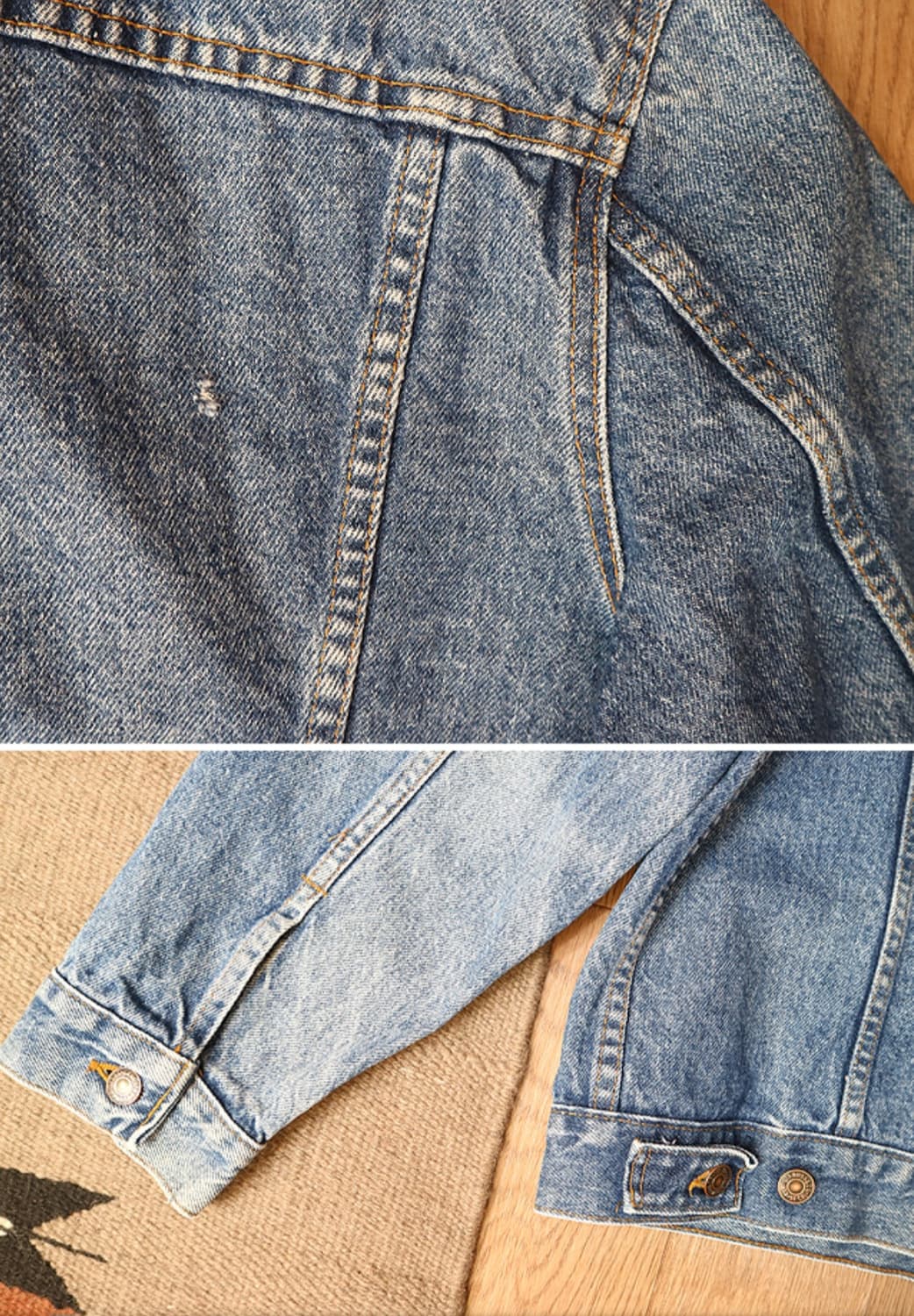 미국산 LEVIS 리바이스 70506-0217 오렌지텝 빈티지 데님자켓 상품이미지6