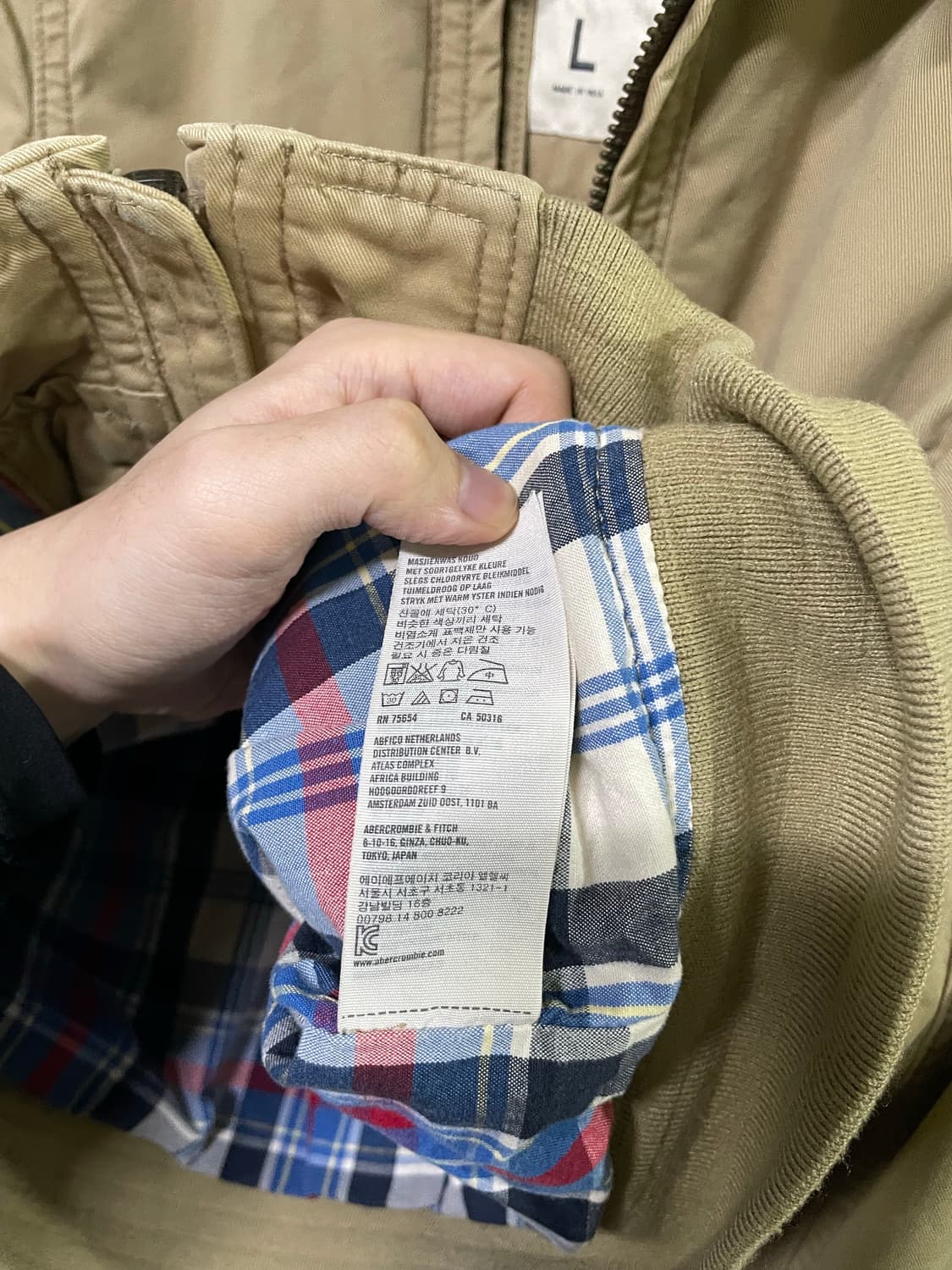 아베크롬비 블루종 자켓 스윙톱 자켓 야상자켓 L 사이즈 상품이미지8