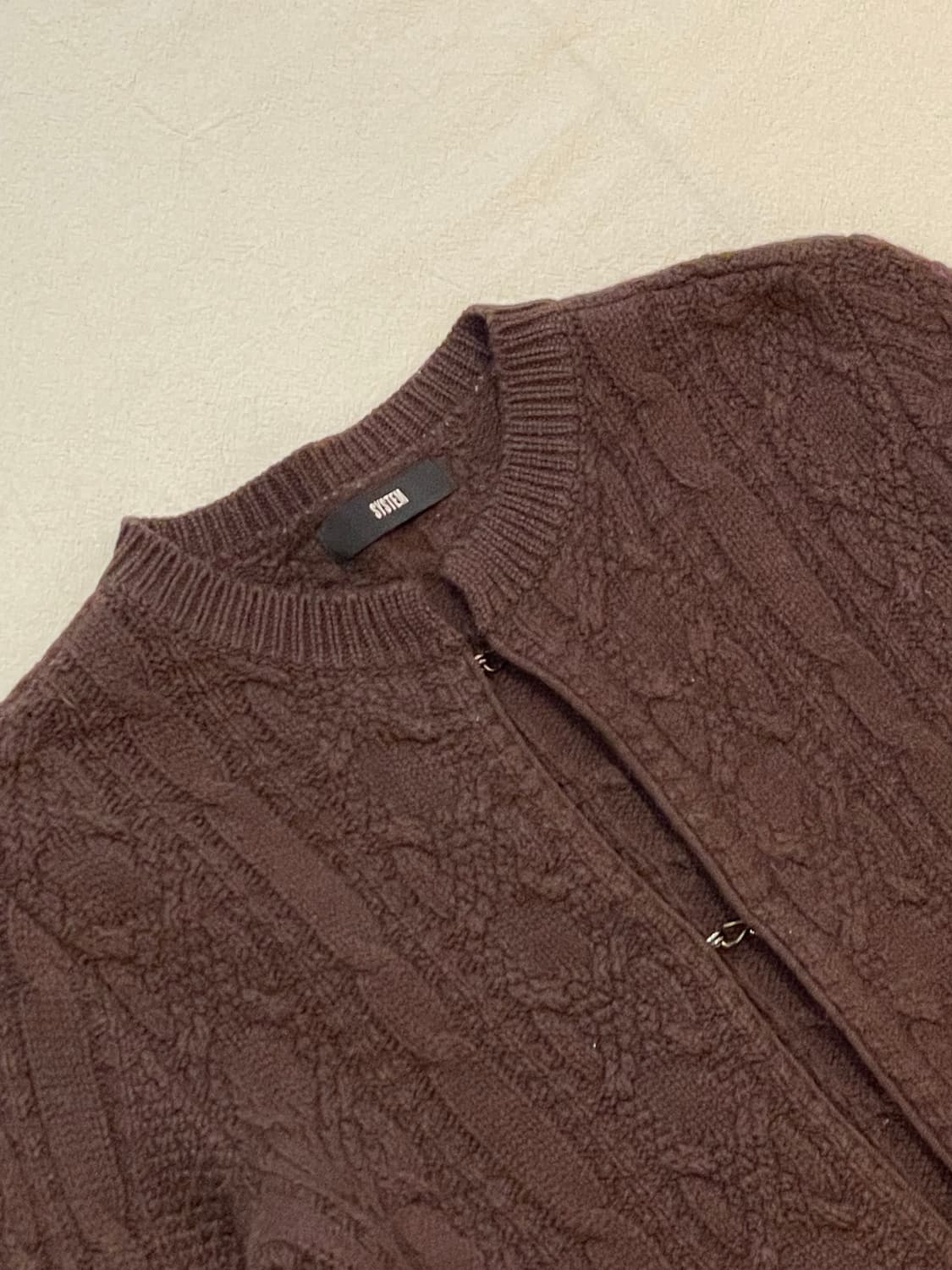 SYSTEM 케이블 후크가디건 상품이미지2