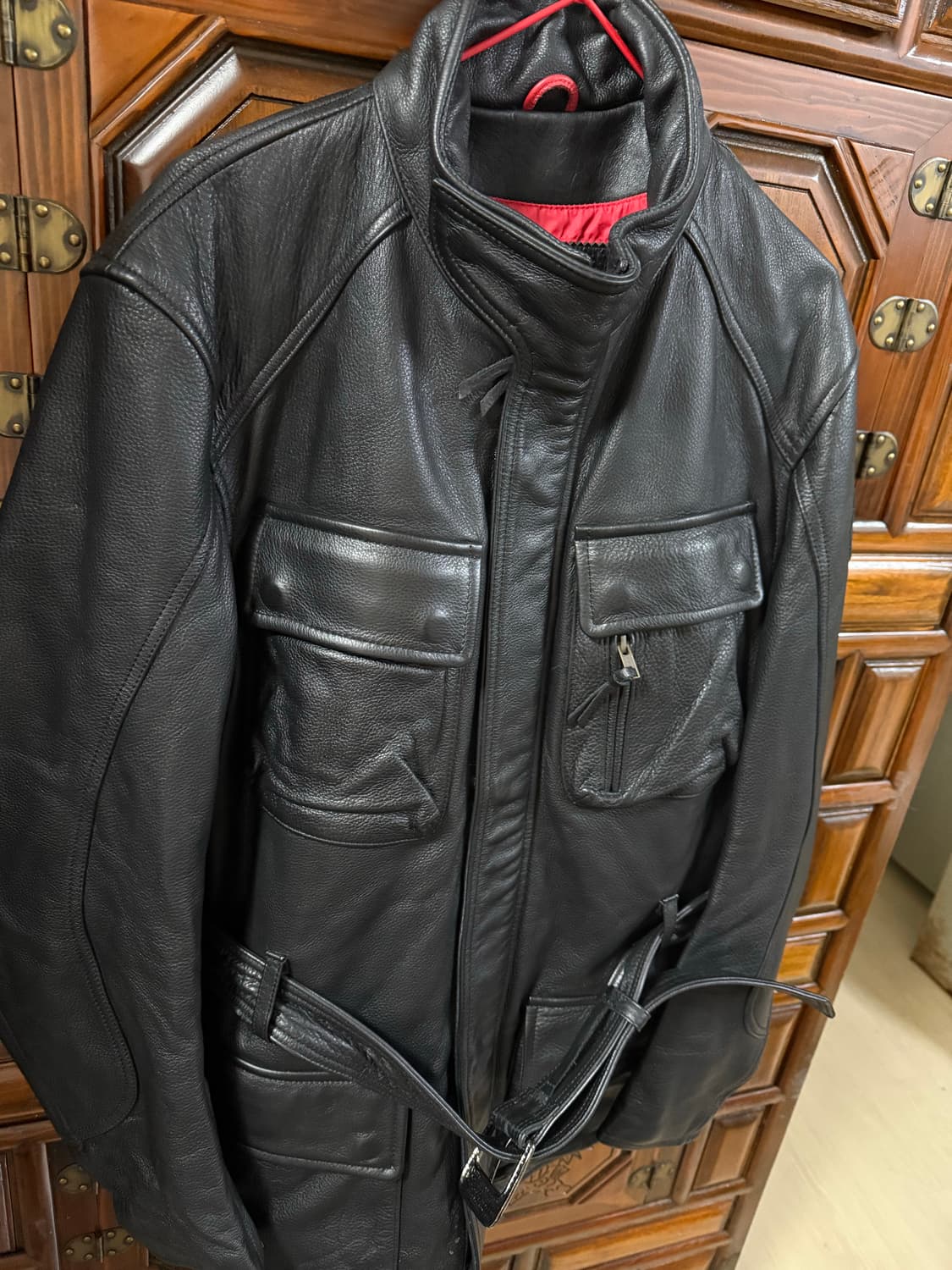 남자바이커소가죽자켓새것 상품이미지3