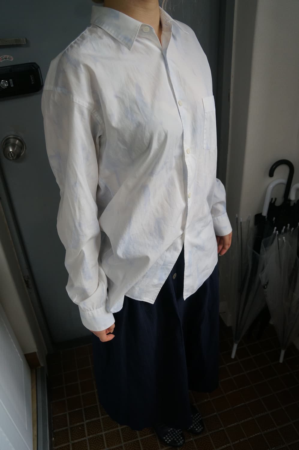 꼼데가르송 페인팅 셔츠 상품이미지3