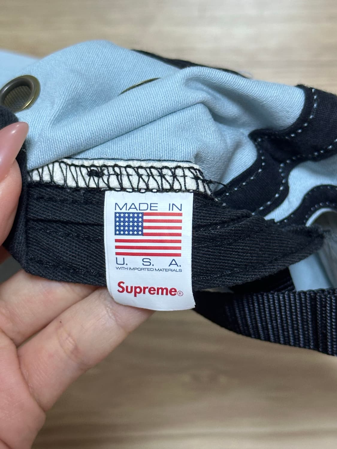 슈프림 밀리터리 캠프캡 라이트 블루 - 24SS 상품이미지3