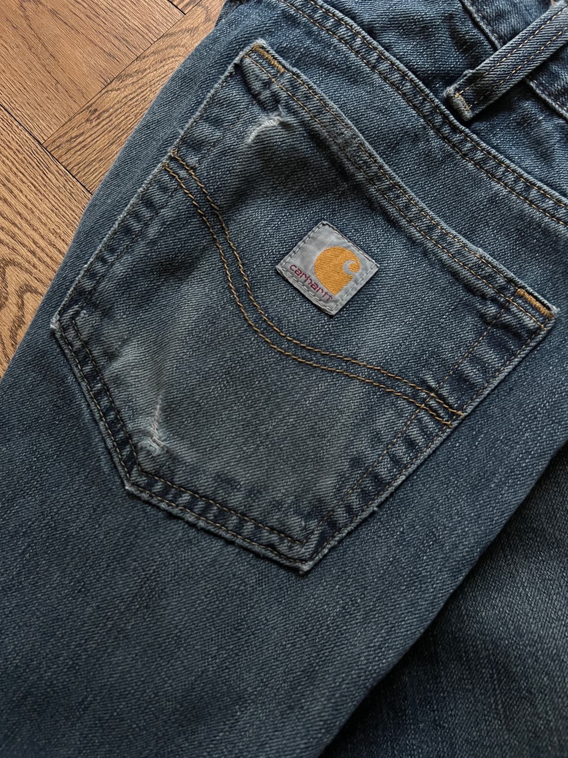 [32]칼하트 USA 빈티지 워싱 워크 데님 팬츠 상품이미지5