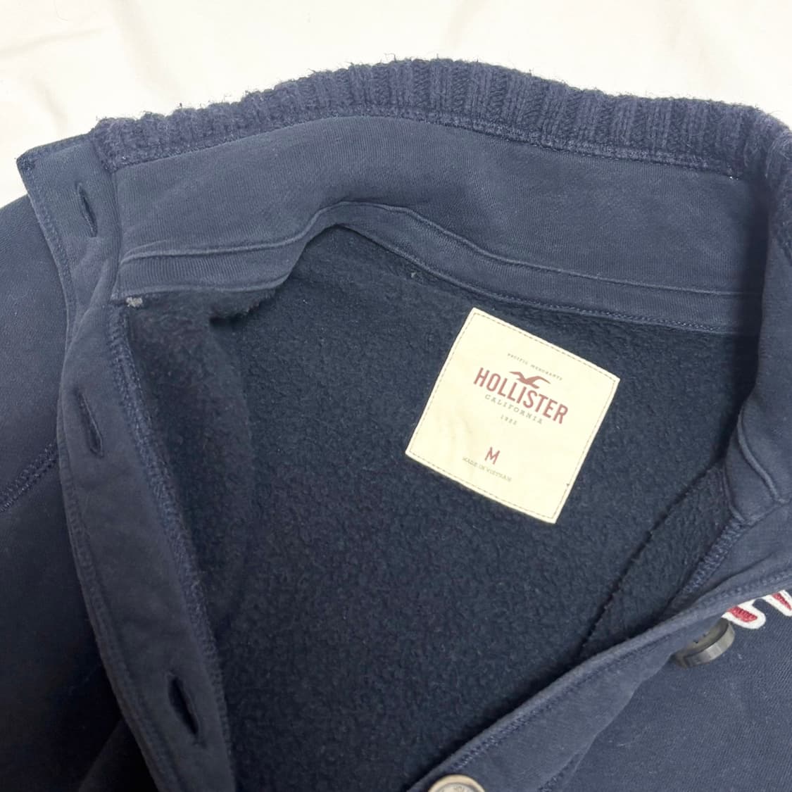 빈티지 y2k 홀리스터 네이비 기모 가디건 상품이미지3