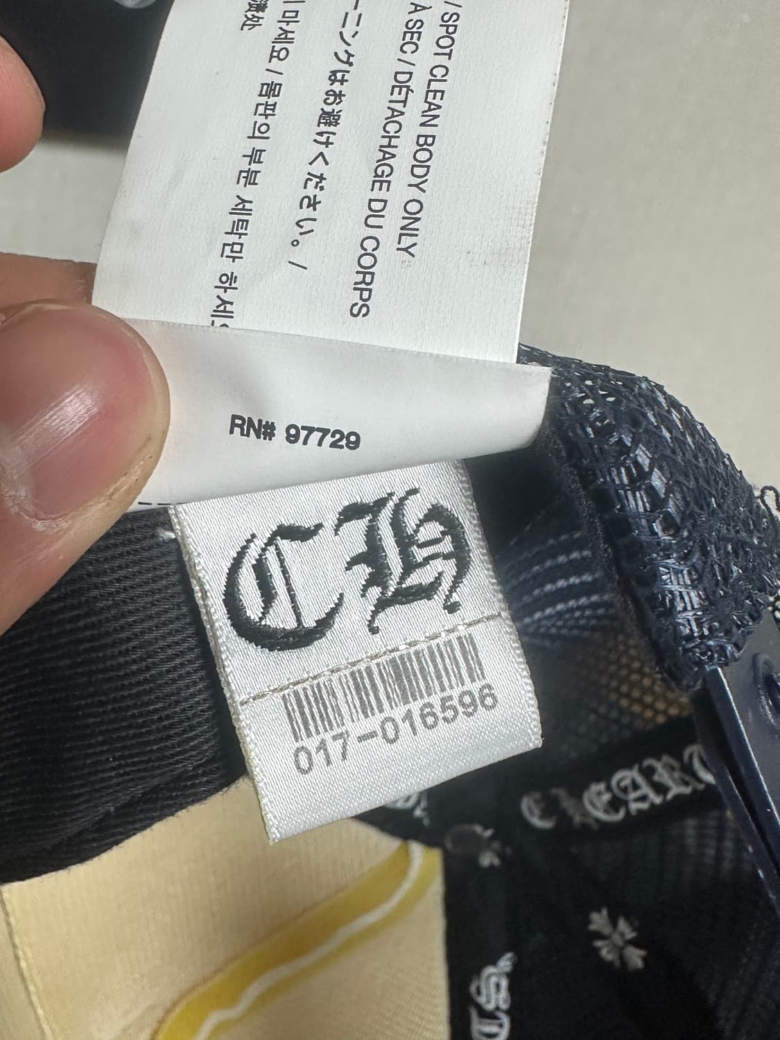 크롬하츠 모자(네이비/크림발) 상품이미지8