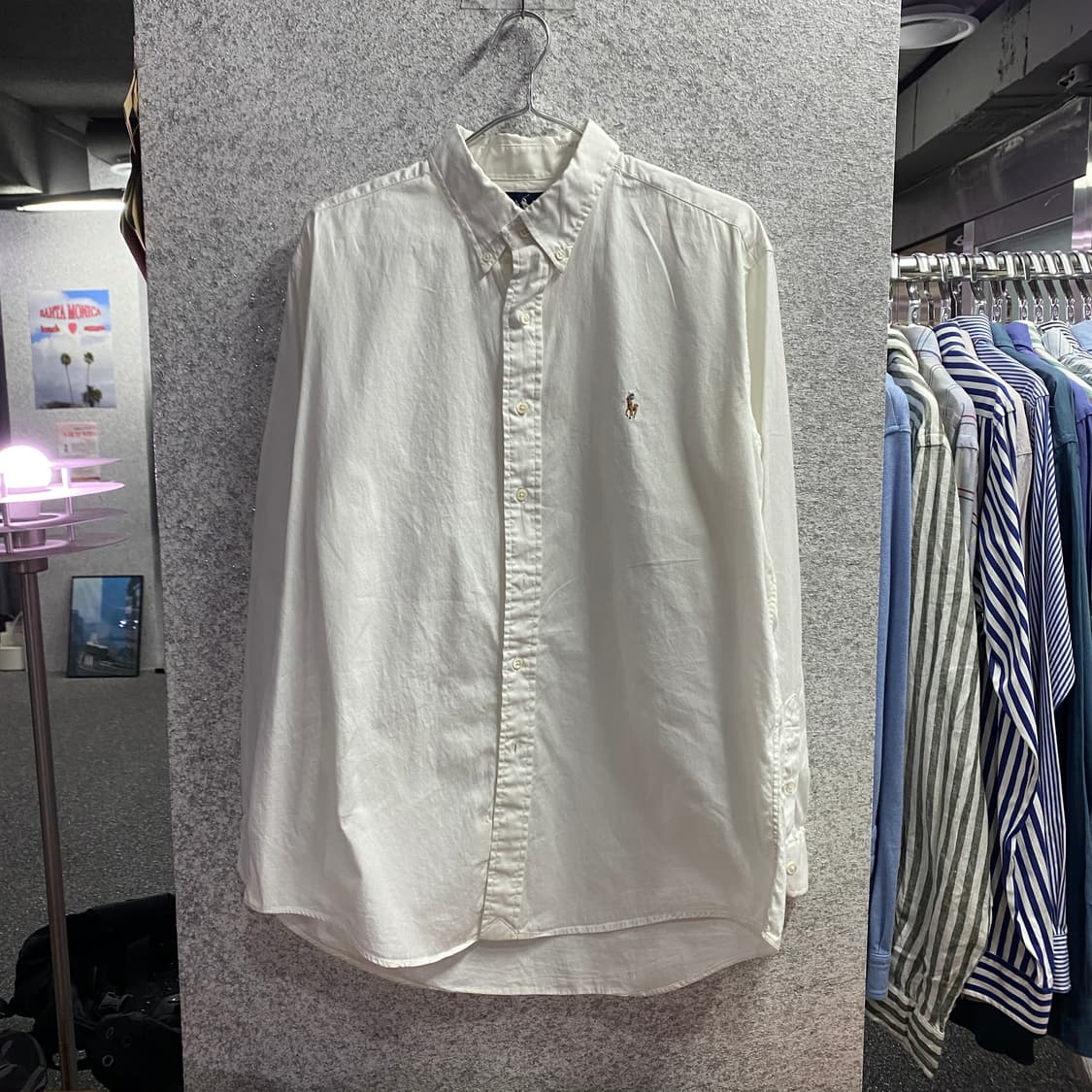 폴로 랄프로렌 브라운포니 코튼 화이트 셔츠 B4416 상품이미지2