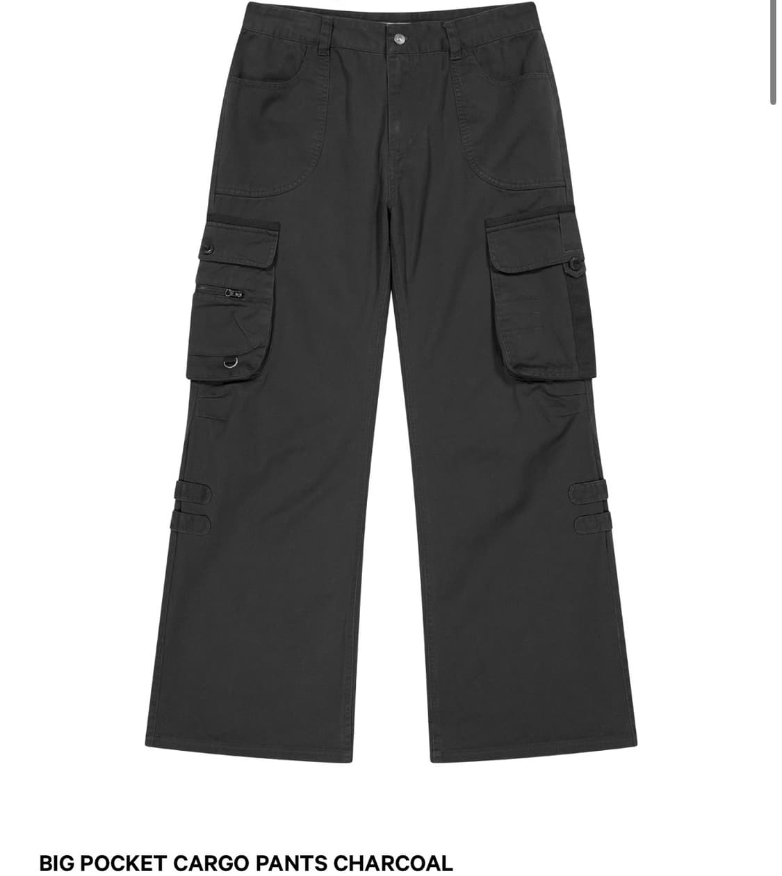 BIG POCKET CARGO PANTS CHARCOAL 상품이미지1