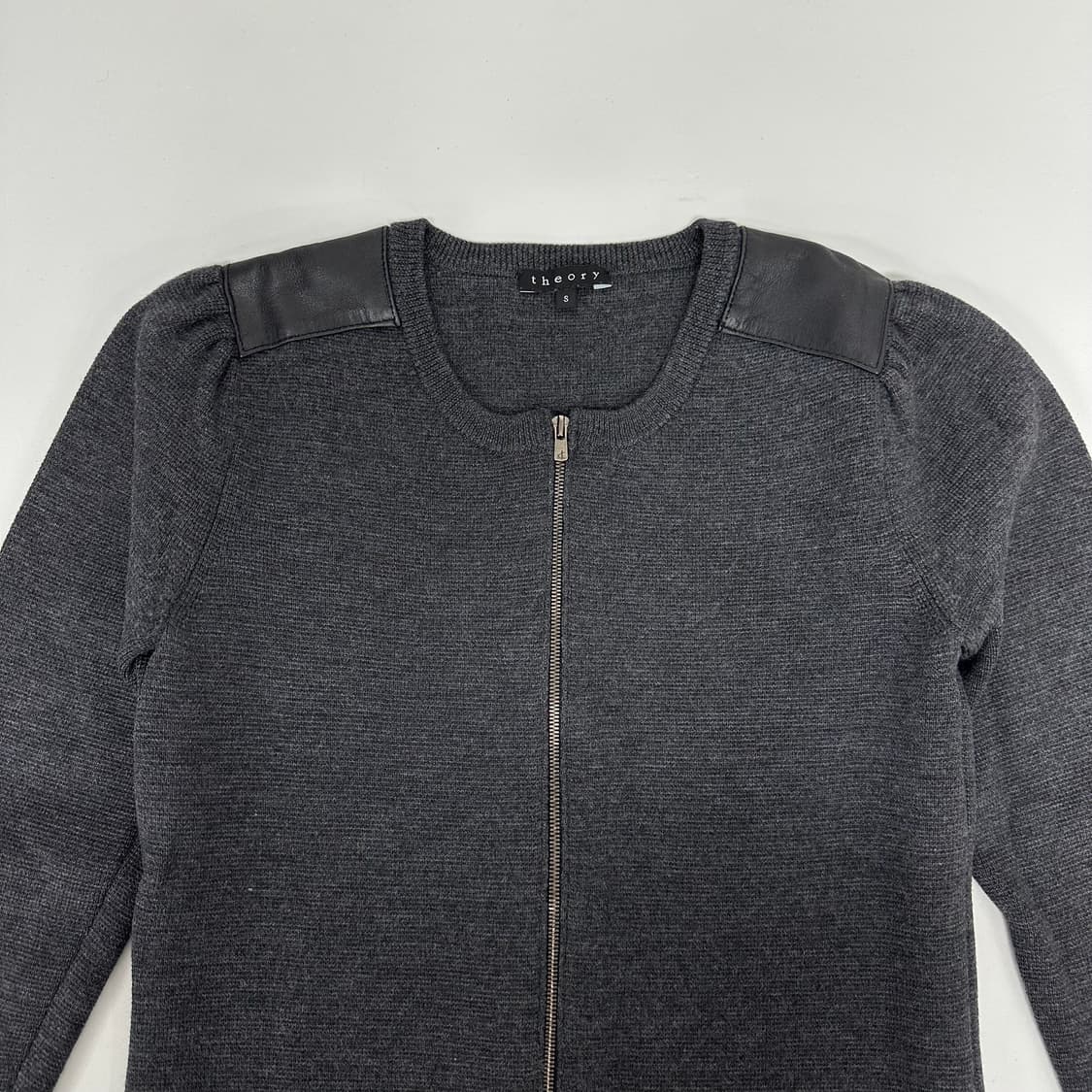 띠어리 양가죽 니트 원피스 자켓 상품이미지3