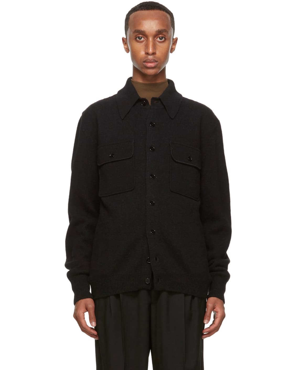 20fw 르메르 울 더블 포켓 가디건 블랙 상품이미지1