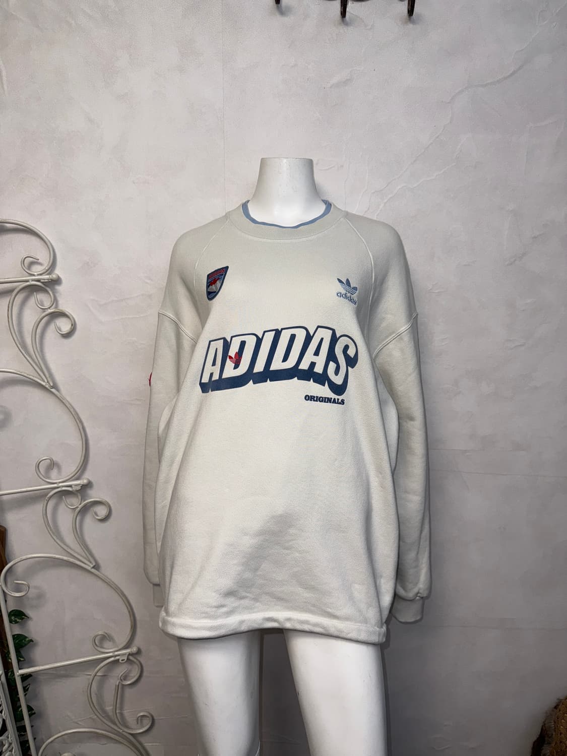 Adidas sweat crew neck mtm white XL 상품이미지7
