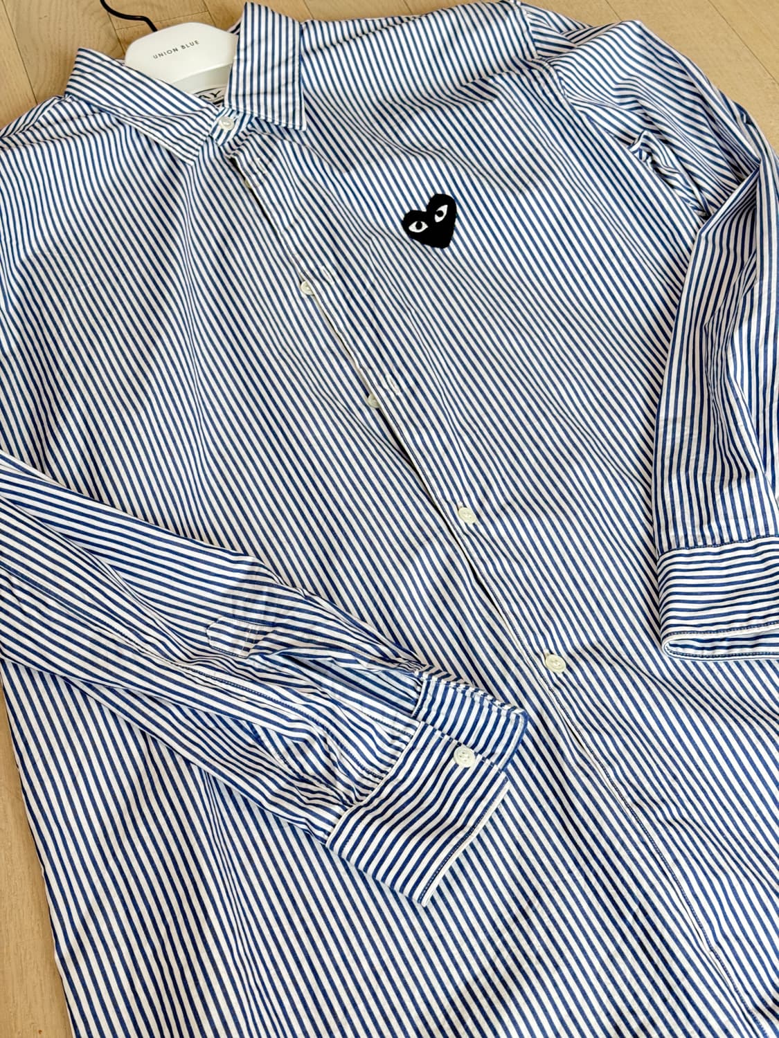 꼼데가르송 블랙와펜 스트라이프 셔츠 AX-B018 / XL 상품이미지2