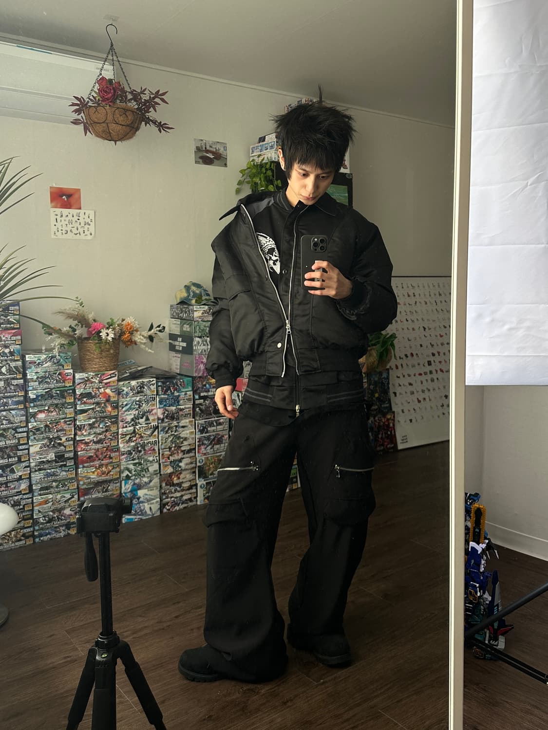 Taly 디테일 볼류밍 봄버 상품이미지2