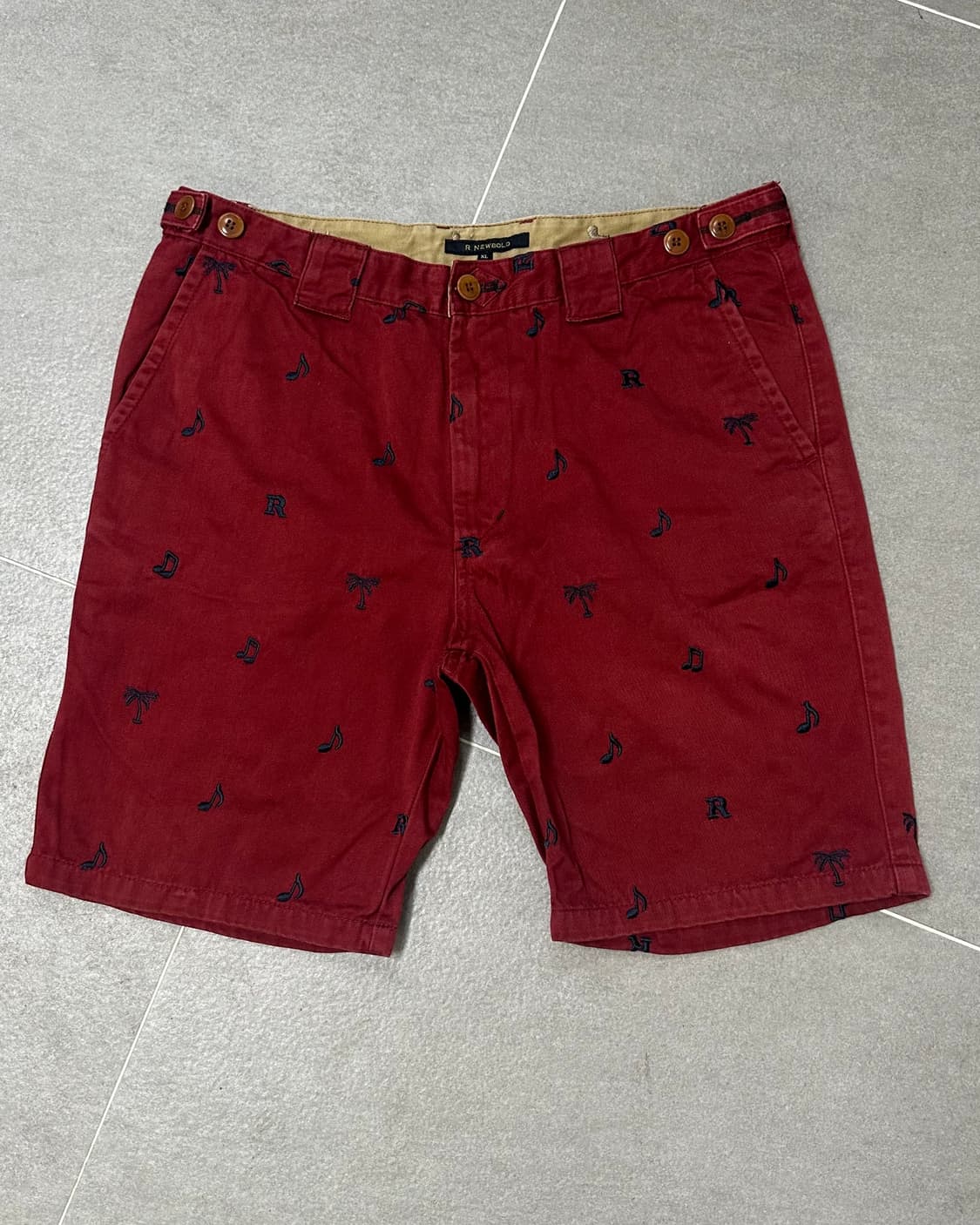 (허단43)R.NEWBOLD 자수 반바지-M2110 상품이미지1