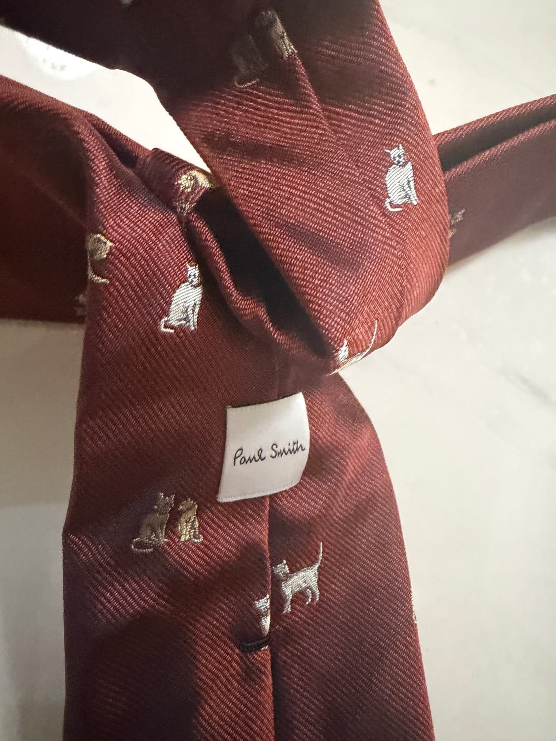 폴스미스 도그 패턴 실크 타이 (모델명: M1A 0TIE P41593) 상품이미지3