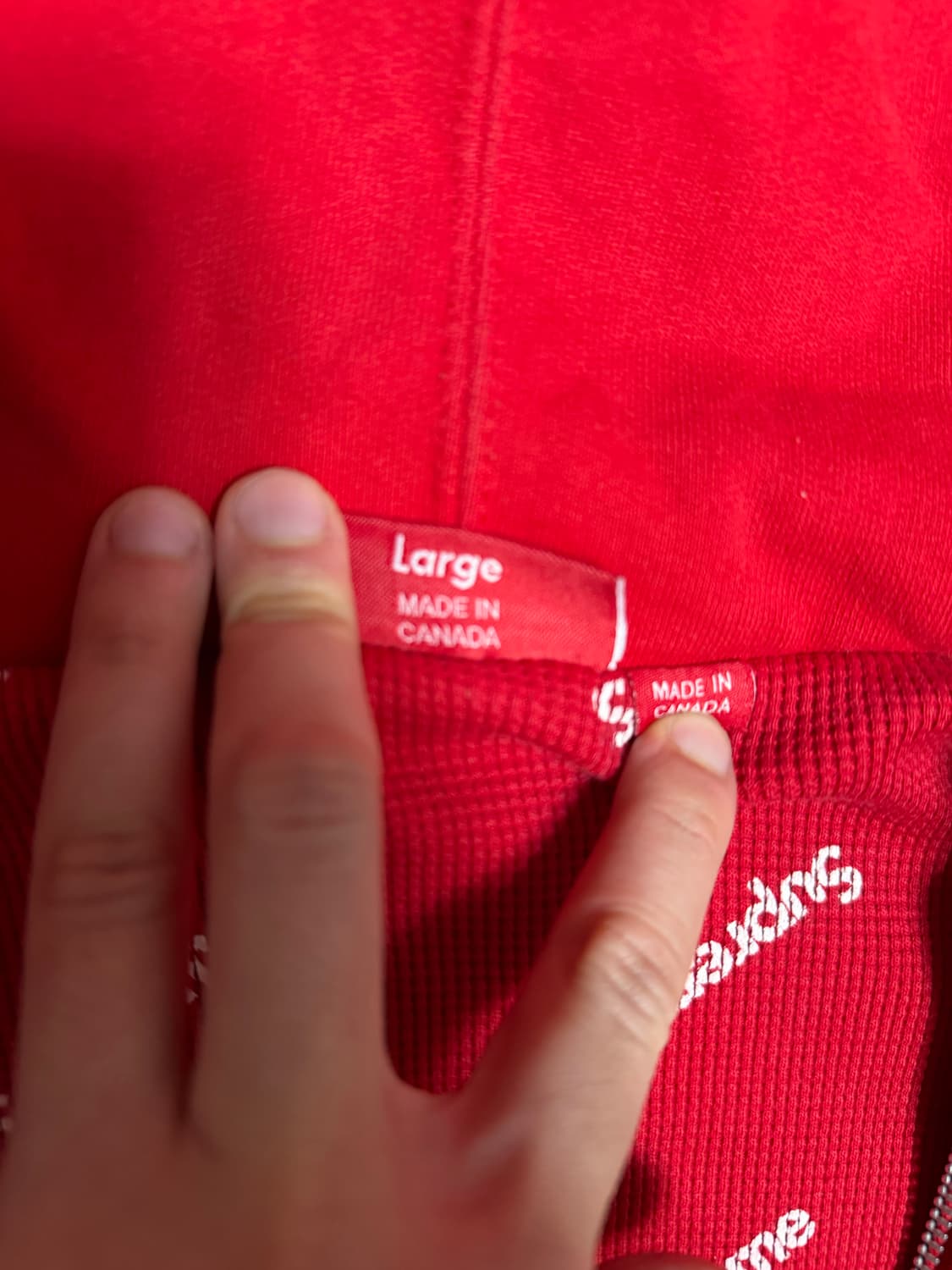 슈프림 오버다이드 박스로고 후드집업 상품이미지4