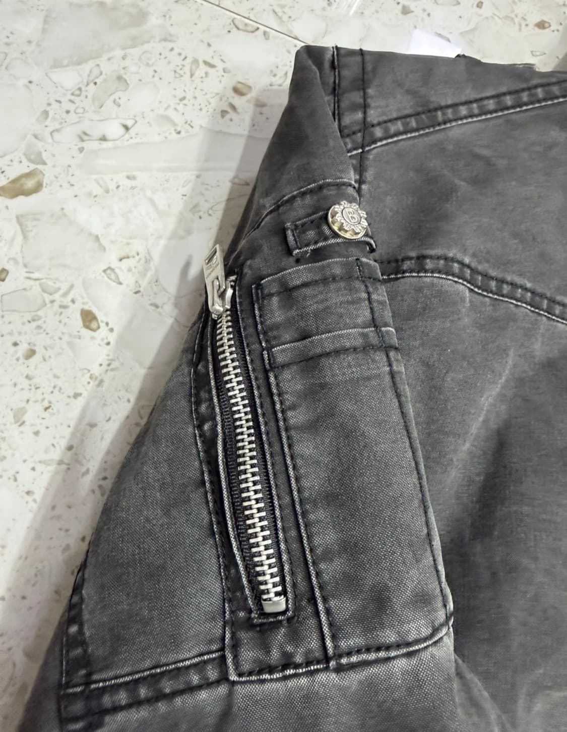 버커루(BUCKAROO) 블랙 워싱 자켓 상품이미지9