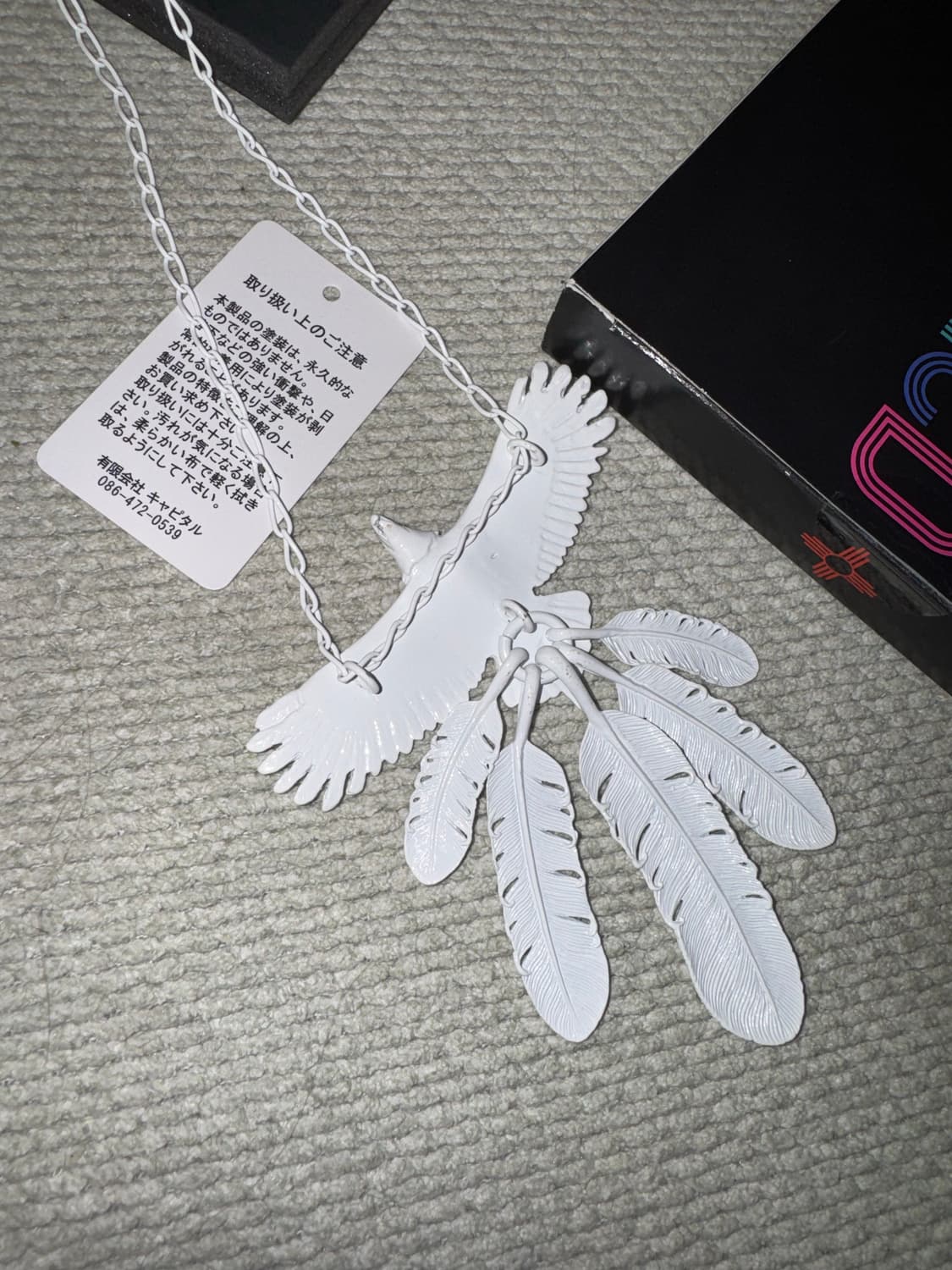 캐피탈 독수리 목걸이 화이트 상품이미지2