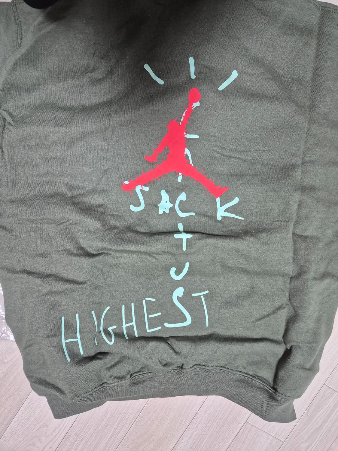 스캇 머천 나이키 역스우시 후드 올리브 팝니다 XL 상품이미지3